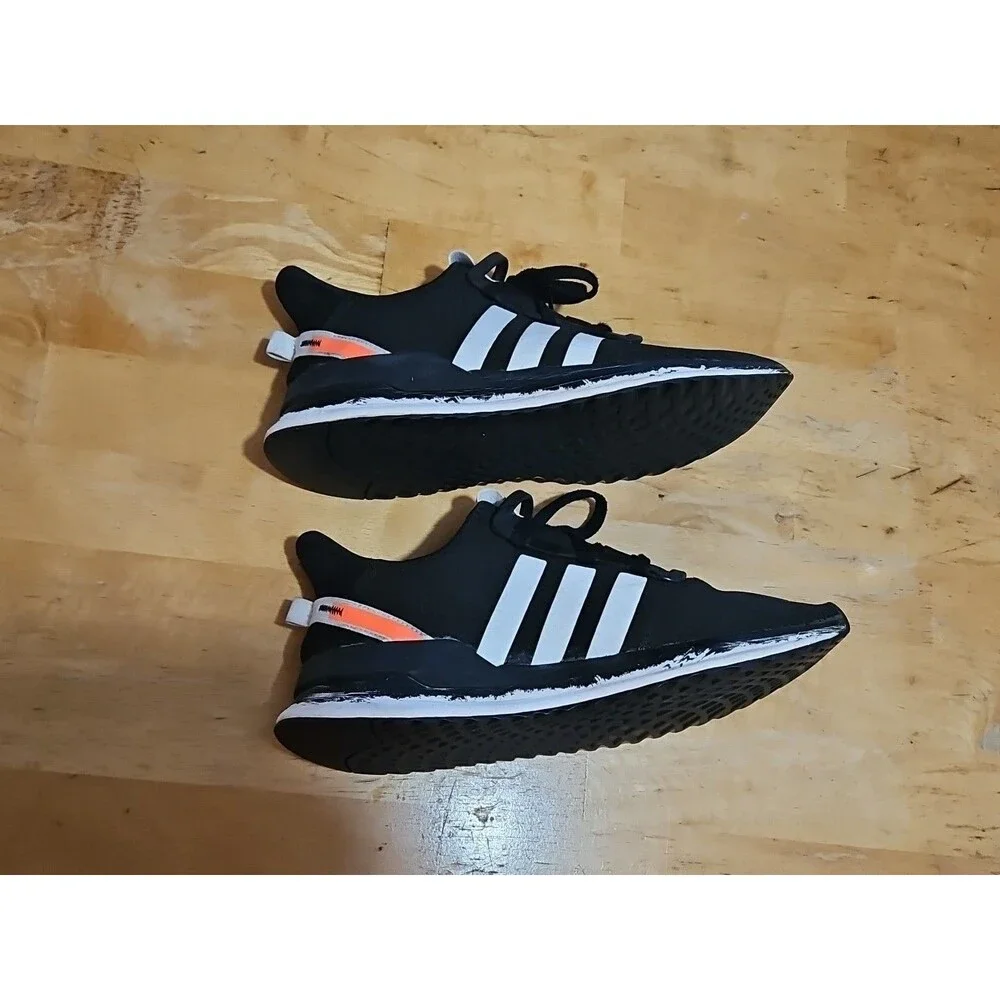Adidas U Path Run Casual Sneakers From Finish Line Mens Size 10.5 Black & Orange